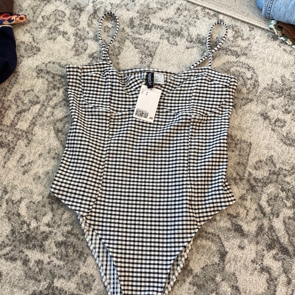 NEVER WORN bustier bodysuit